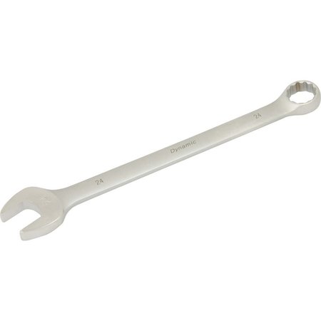 DYNAMIC Tools 24mm 12 Point Combination Wrench, Contractor Series, Satin D074424